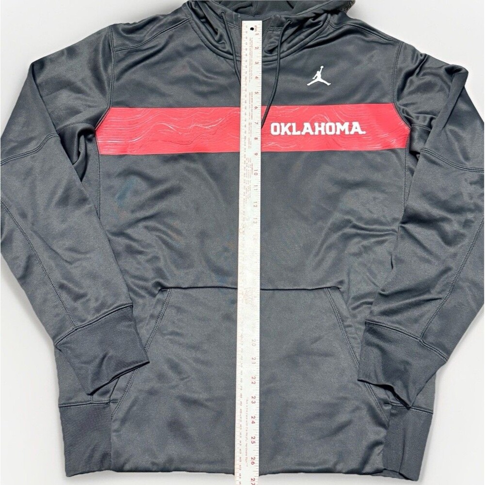 Michael Jordan Nike Oklahoma Sooners Men’s MED Black Full Zip Hoodie EUC - Picture 5 of 10